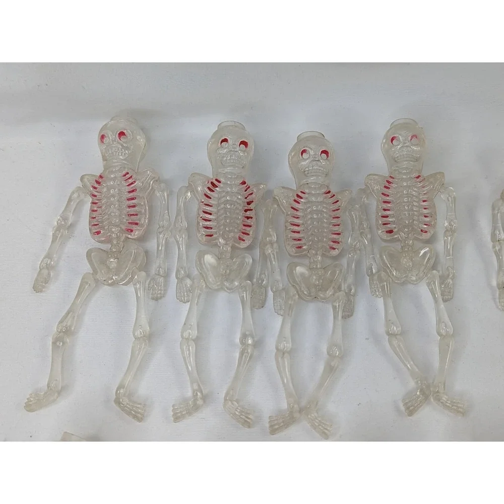 Spooky Skeleton String Light Covers Only 5 Inch Lot of 10 Halloween‎